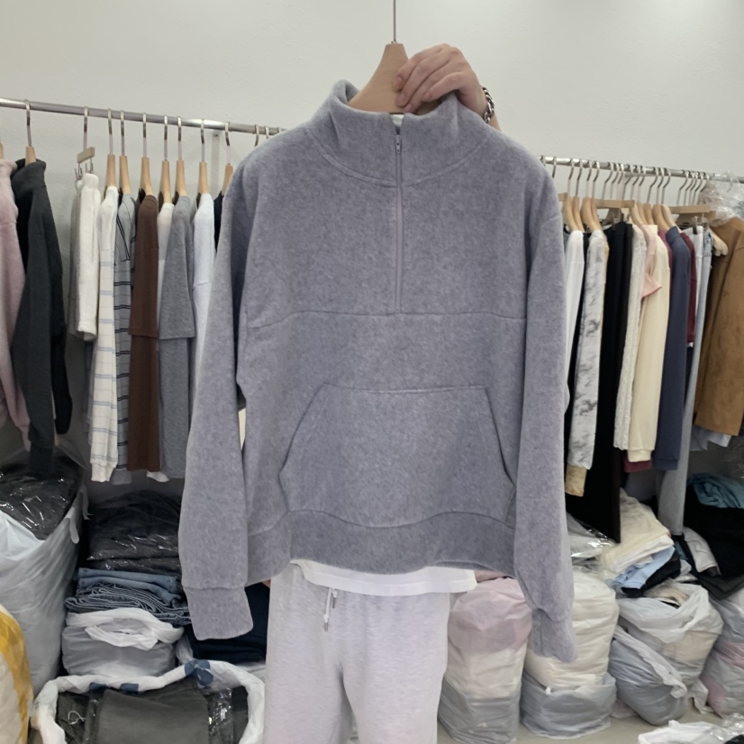 LELEN東大門㊣實拍女士新品推薦時尚熱賣職業休閑25秋冬衛衣拉鏈LELEN衛衣圖色3