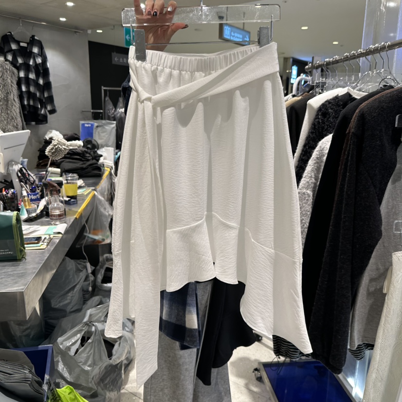 HERTZ-P東大門㊣實拍女裝新品25秋冬時尚半身裙中短裙含腰帶HERTZ-P半身裙/中短裙圖色1