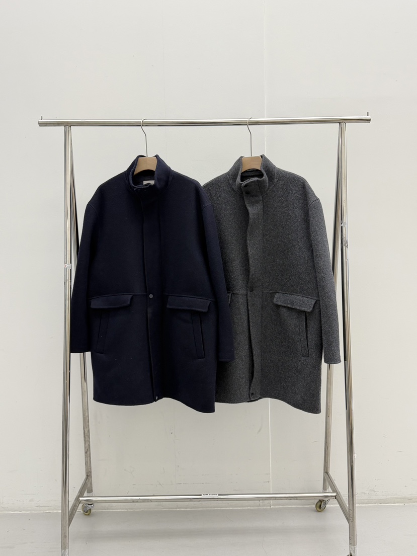 RIVER RAIN東大門㊣實拍女裝新款人氣真品25秋冬中長款大衣高領RIVER RAIN中長款大衣