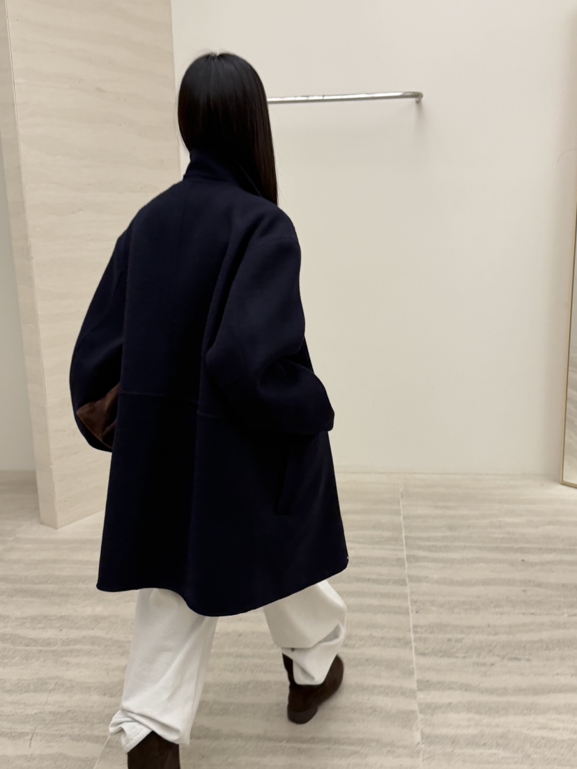 RIVER RAIN東大門㊣實拍女裝新款人氣真品25秋冬中長款大衣高領RIVER RAIN中長款大衣