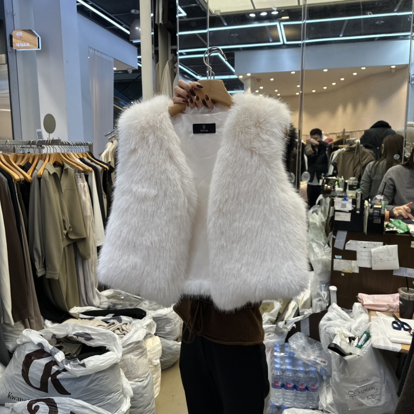 SANS東大門㊣代購女士新品推薦時尚25秋冬職業休閑真品馬甲SANS馬甲圖色1