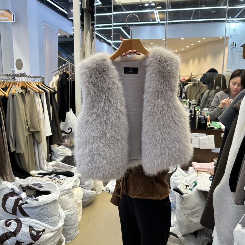 SANS東大門㊣代購女士新品推薦時尚25秋冬職業休閑真品馬甲SANS馬甲圖色3