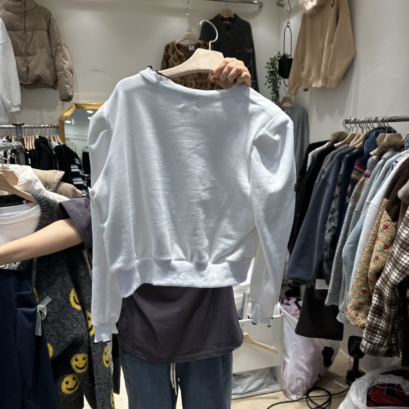 UNDERSTAR_VINTAGE韓國直郵㊣女裝新品推薦時尚休閑熱賣衛衣UNDERSTAR_VINTAGE衛衣