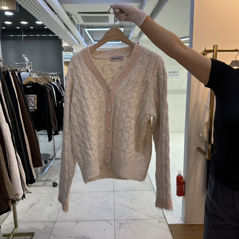 COCO HOLIC韓國直郵㊣女士新款真品人氣職業推薦針織衫開衫COCO HOLIC針織衫圖色1