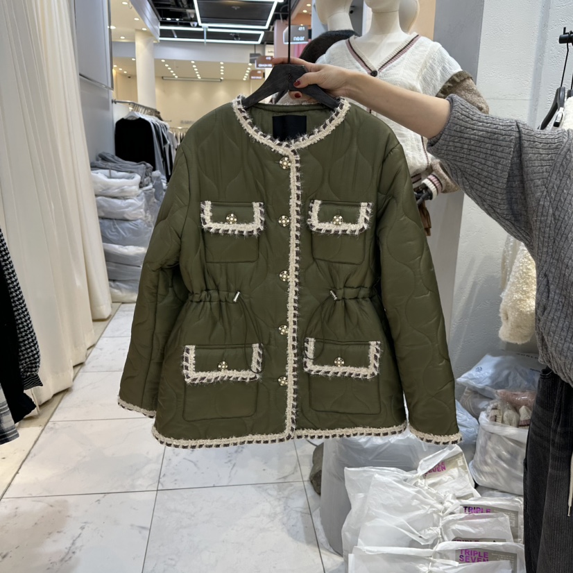 TRIPLE SEVEN東大門㊣代購女裝新款真品休閑時尚夾克粗花呢TRIPLE SEVEN夾克圖色1