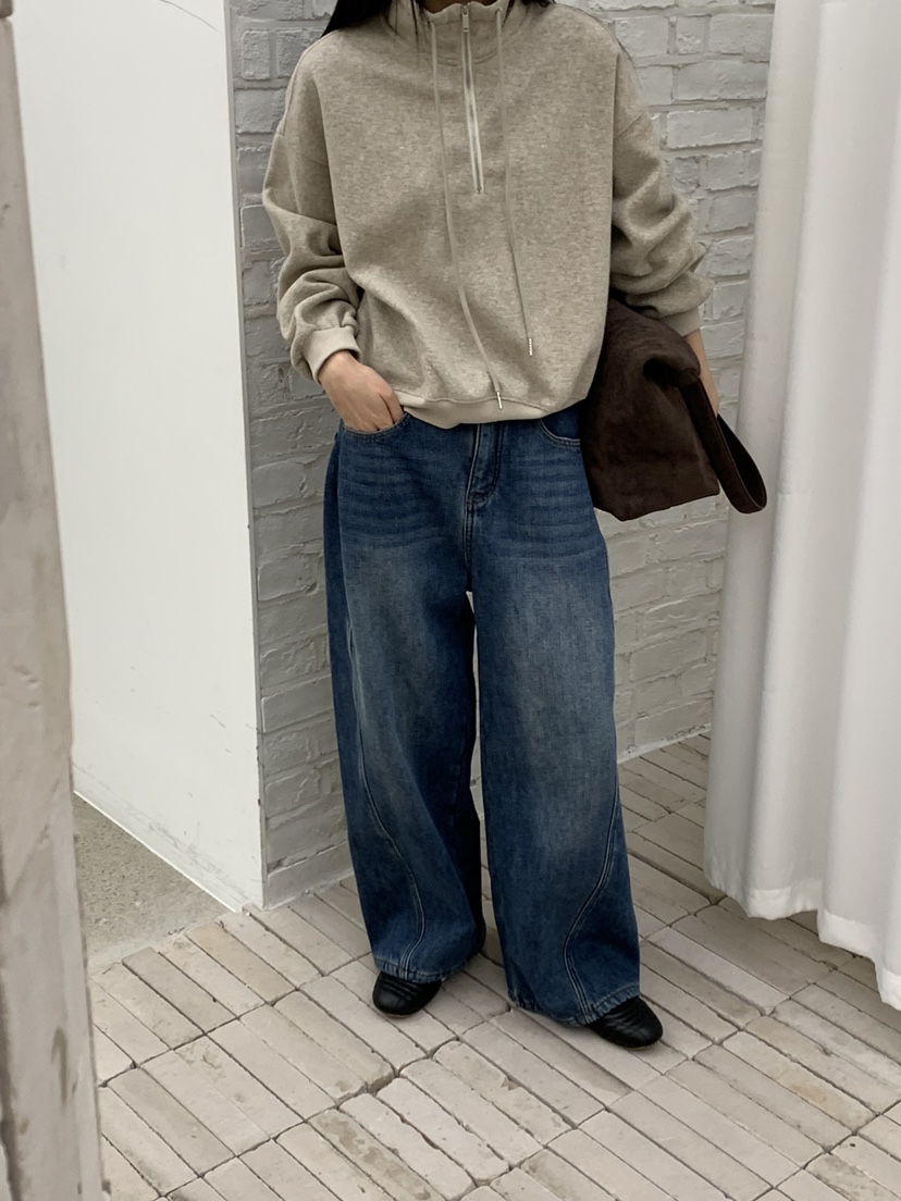 RIVER RAIN韓國代購㊣女裝新品休閑熱賣時尚職業牛仔褲保暖RIVER RAIN牛仔褲