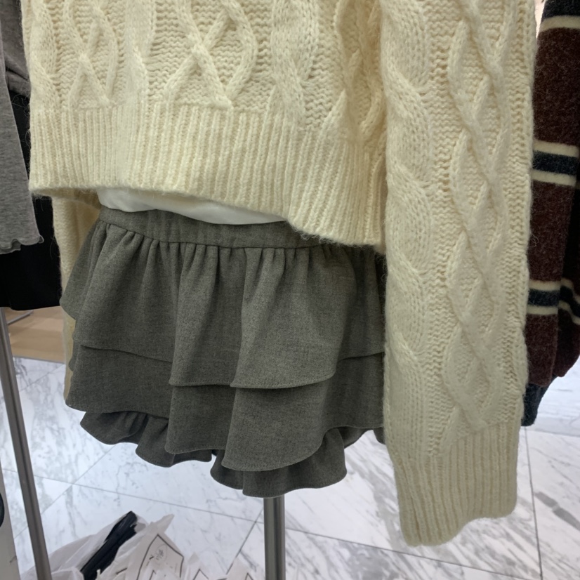 LELEN東大門㊣代購女裝新品真品熱賣休閑推薦人氣裙褲羊毛羊絨LELEN裙褲