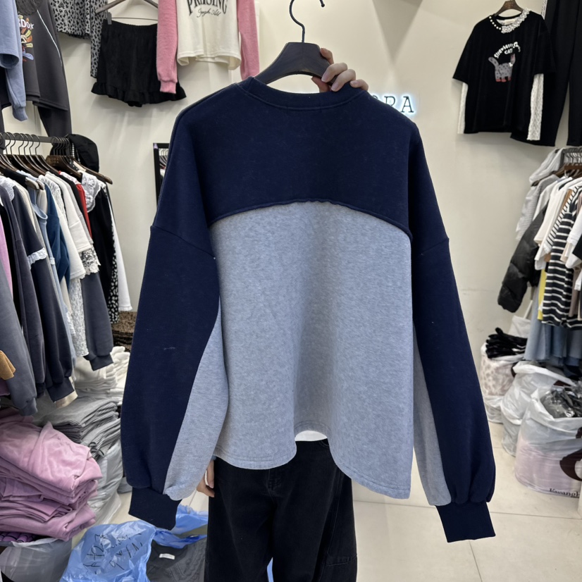 BORA BORA韓國代購㊣女士新品休閑時尚職業熱賣人氣衛衣加絨BORA BORA衛衣