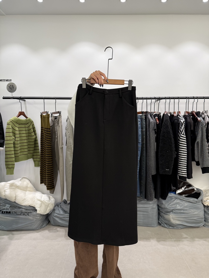 WATERMELON韓國代購㊣女裝新品休閑時尚職業推薦真品人氣長裙WATER MELON長裙圖色2