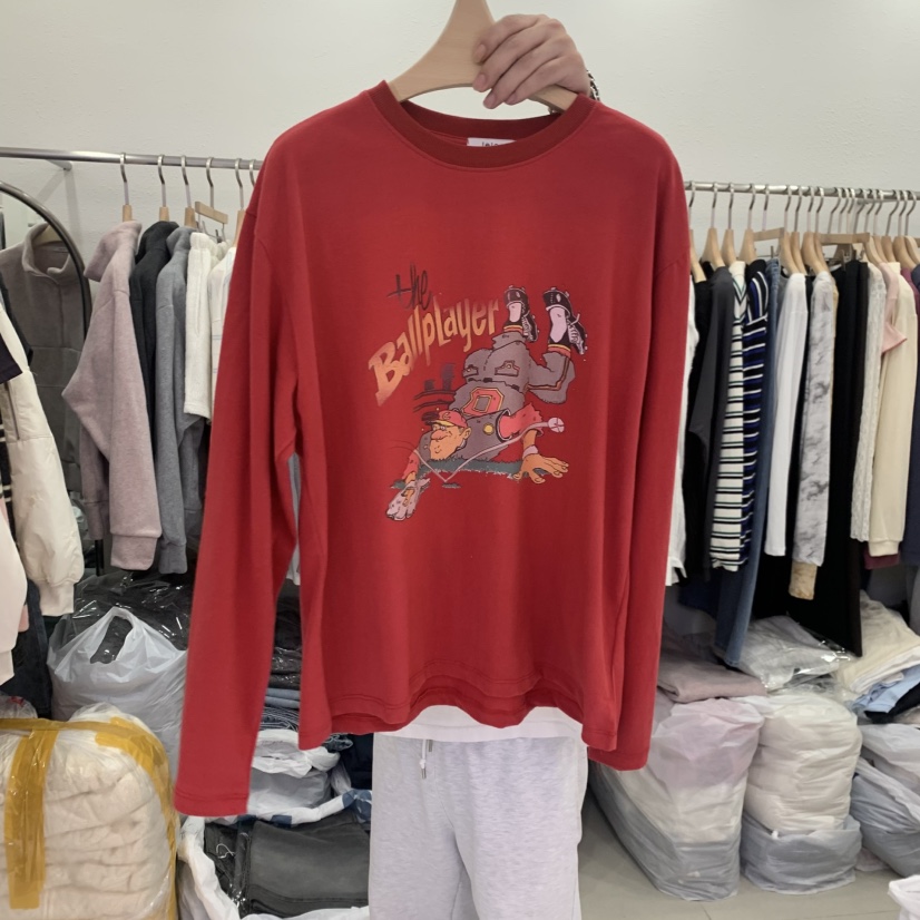 LELEN東大門㊣直郵女裝新款熱賣真品職業推薦25秋冬長袖T恤LELEN長袖T恤圖色3