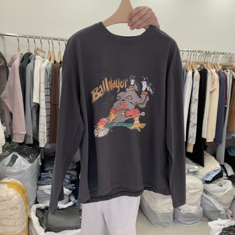 LELEN東大門㊣直郵女裝新款熱賣真品職業推薦25秋冬長袖T恤LELEN長袖T恤圖色4