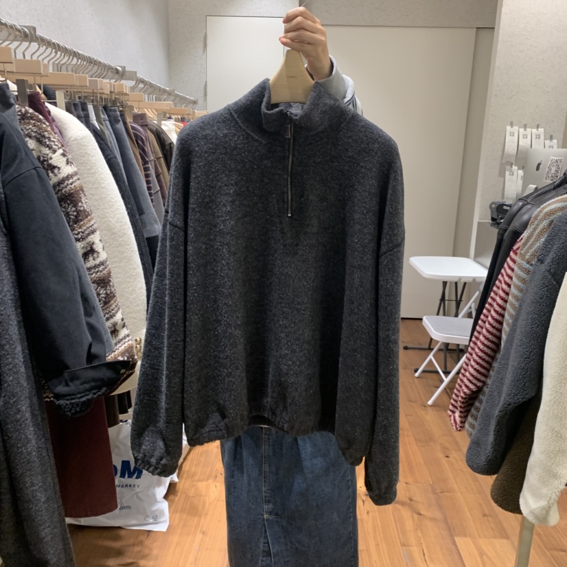 COMELY東大門㊣實拍女士新款職業休閑25秋冬真品時尚衛衣拉鏈COMELY衛衣圖色1