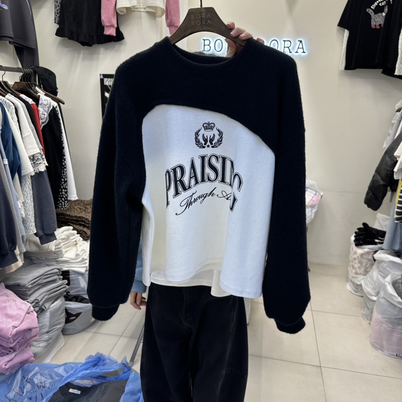 BORA BORA東大門㊣直郵女裝新款職業推薦人氣休閑時尚衛衣BORA BORA衛衣圖色3