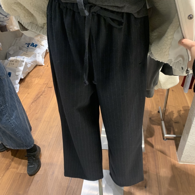 COMELY韓國代購㊣女士新款人氣真品熱賣25秋冬休閑休閑褲羊毛COMELY休閑褲圖色2