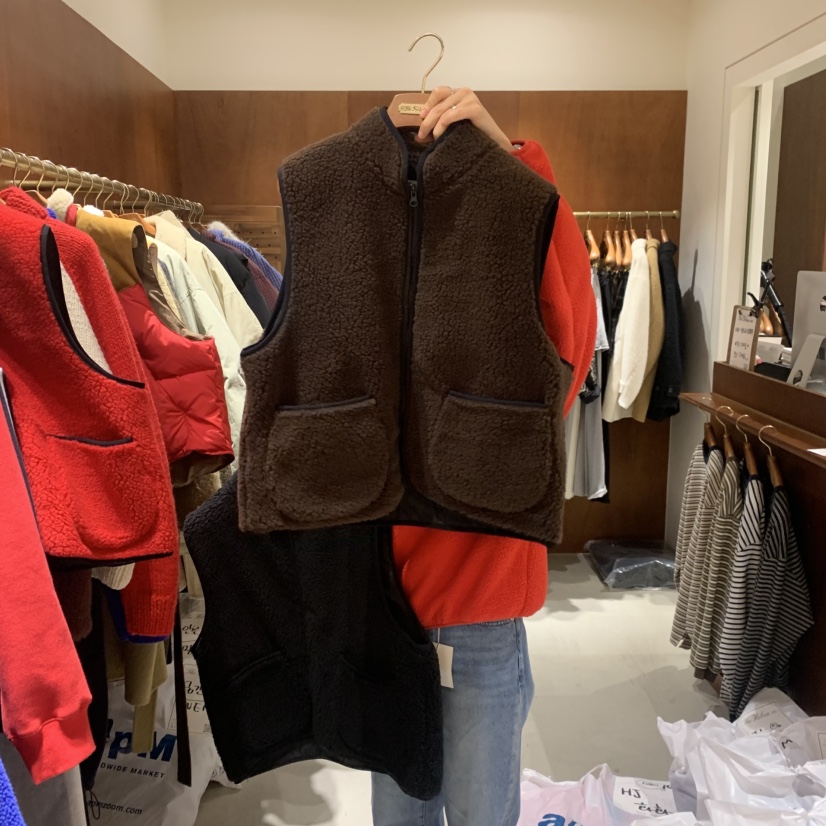 HEBON韓國代購㊣女士新品時尚真品25秋冬人氣職業推薦休閑馬甲HEBON馬甲圖色2