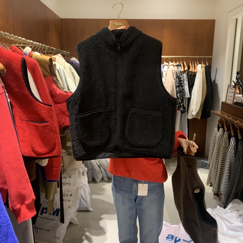 HEBON韓國代購㊣女士新品時尚真品25秋冬人氣職業推薦休閑馬甲HEBON馬甲圖色3