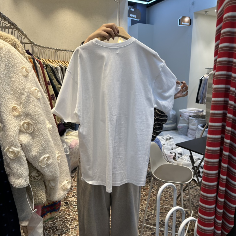 THE LINE-Q東大門㊣實拍女士新款推薦熱賣休閑職業時尚T恤THE LINE-QT恤