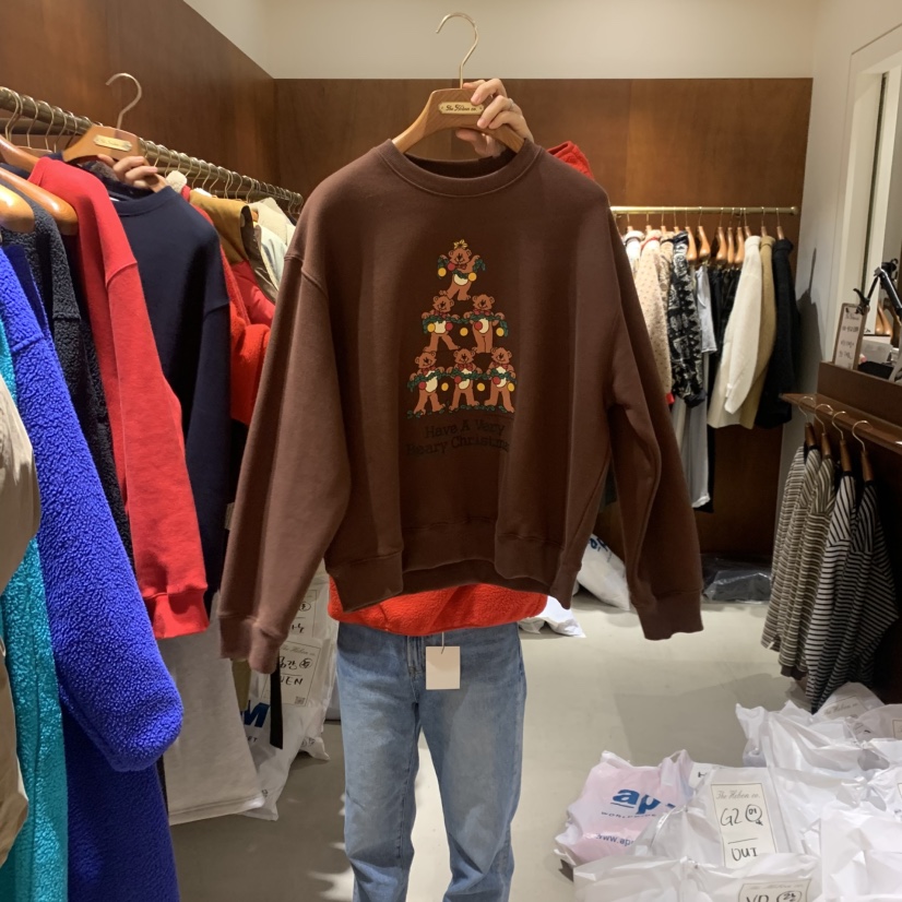 HEBON東大門㊣實拍女裝新品推薦職業25秋冬休閑人氣衛衣加絨HEBON衛衣圖色2