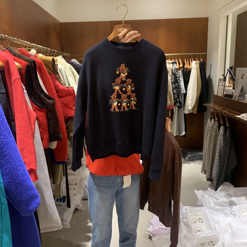 HEBON東大門㊣實拍女裝新品推薦職業25秋冬休閑人氣衛衣加絨HEBON衛衣圖色3