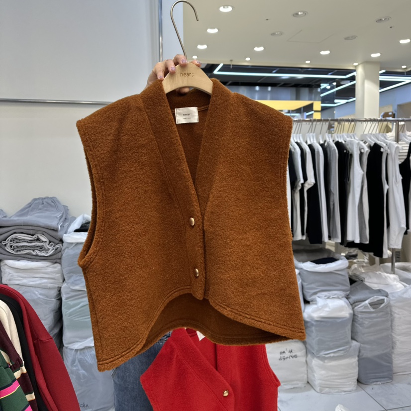 NEAR東大門㊣實拍女士新品人氣推薦25秋冬熱賣真品馬甲羊毛NEAR馬甲圖色2