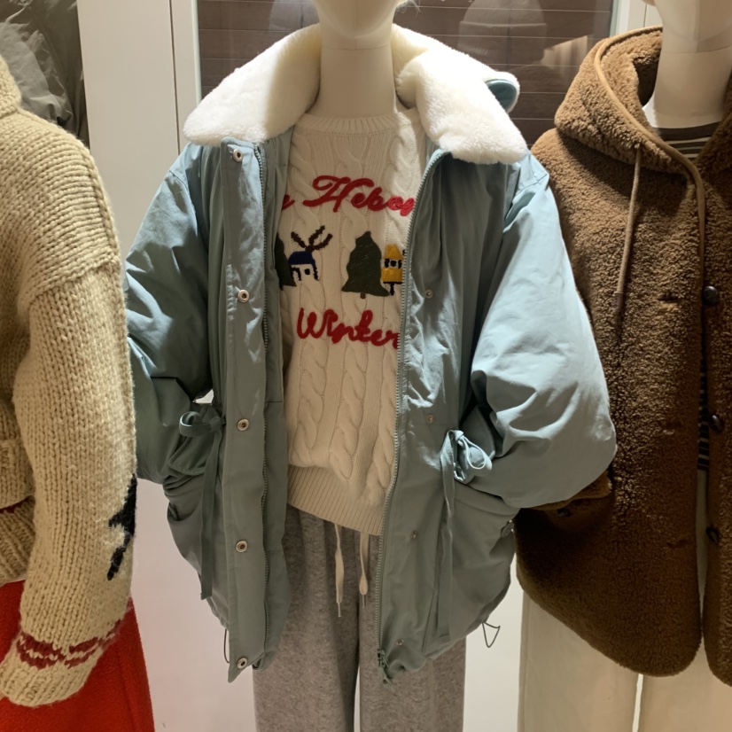 HEBON東大門㊣代購女裝新款推薦時尚真品25秋冬短款羽絨服鵝絨HEBON短款羽絨服圖色2