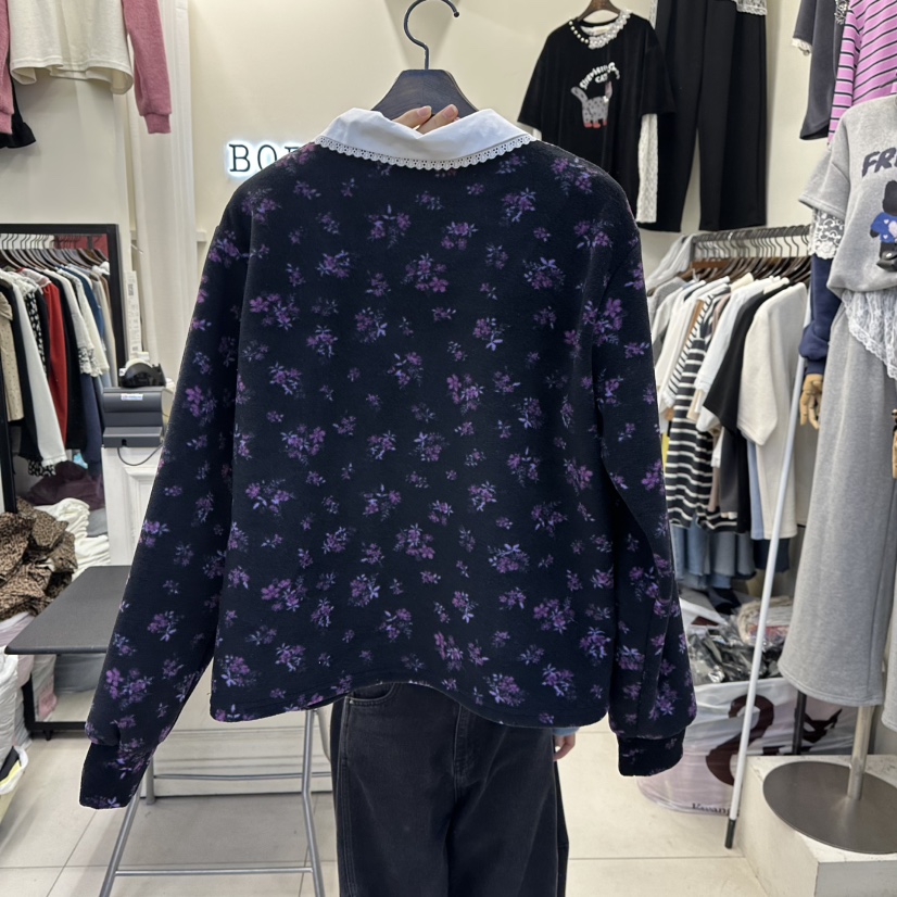 BORA BORA東大門㊣代購女士新款人氣職業真品25秋冬衛衣假兩件BORA BORA衛衣