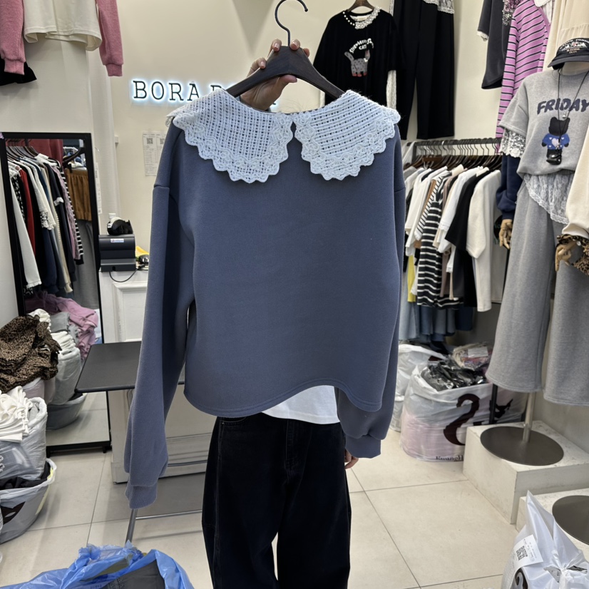 BORA BORA韓國直郵㊣女裝新品推薦休閑時尚職業25秋冬衛衣加絨BORA BORA衛衣