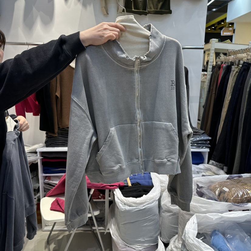 WASHBLUE韓國直郵㊣女士新款時尚人氣真品推薦夾克打折拉鏈WASHBLUE夾克圖色1