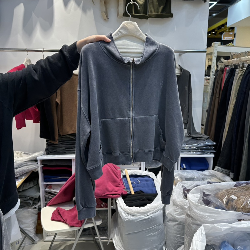 WASHBLUE韓國直郵㊣女士新款時尚人氣真品推薦夾克打折拉鏈WASHBLUE夾克圖色2