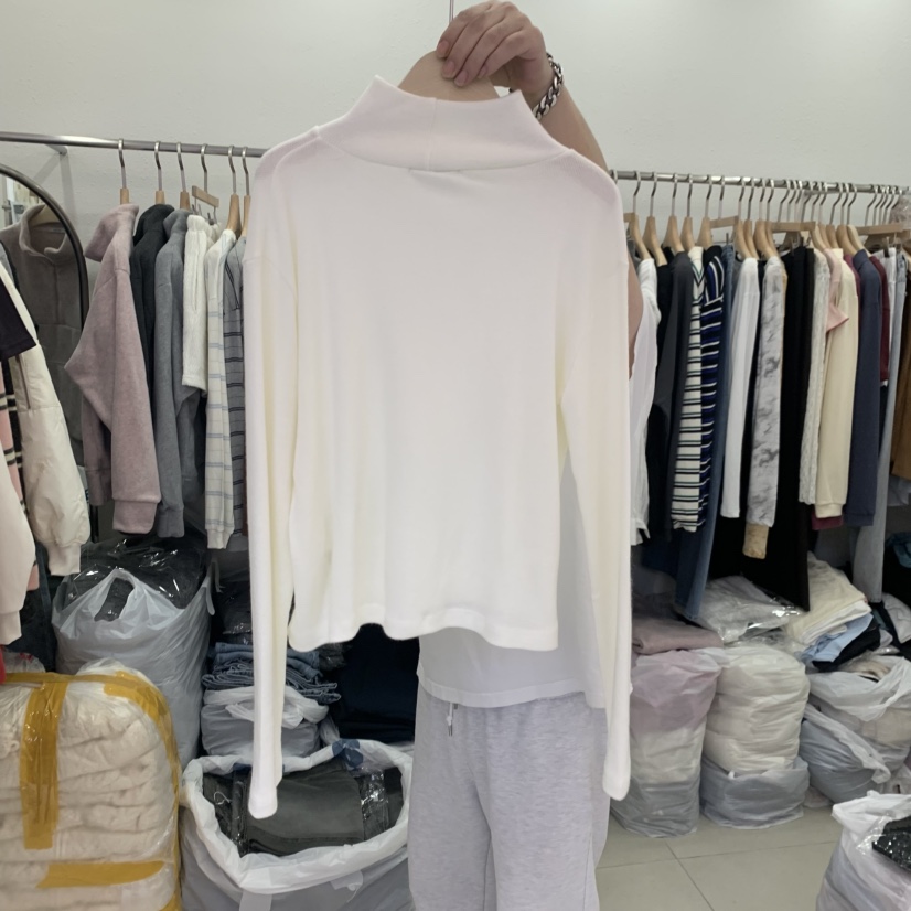 LELEN韓國代購㊣女裝新品人氣時尚25秋冬熱賣休閑長袖T恤羊毛LELEN長袖T恤