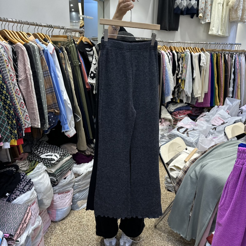 HAPPYBERRY東大門㊣直郵女士新品推薦時尚熱賣人氣休閑褲絨HAPPYBERRY休閑褲圖色4
