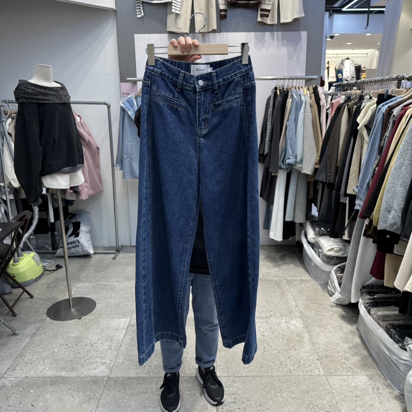 BLOOM東大門㊣直郵女士新品人氣25秋冬職業熱賣推薦休閑牛仔褲BLOOM-Q牛仔褲圖色1