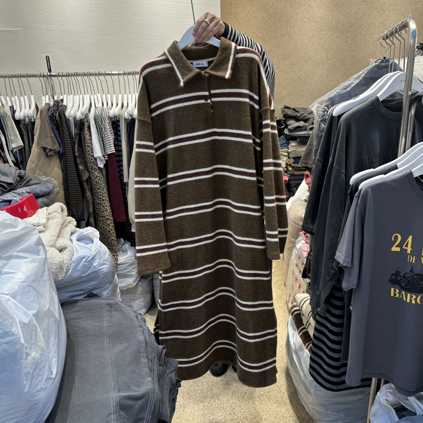 HEIL韓國代購㊣女裝新款時尚休閑職業推薦熱賣人氣25秋冬連衣裙HEIL連衣裙圖色2