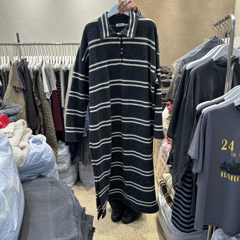 HEIL韓國代購㊣女裝新款時尚休閑職業推薦熱賣人氣25秋冬連衣裙HEIL連衣裙圖色3