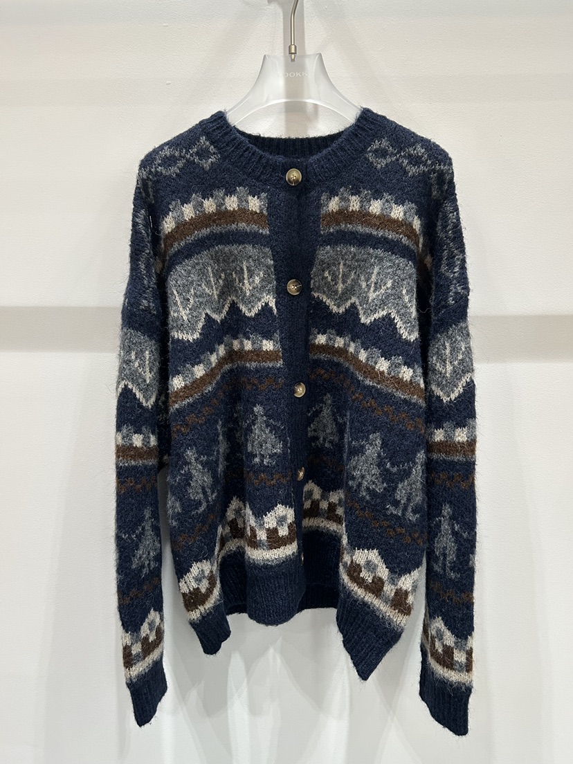 LOOKK韓國直郵㊣女士新品時尚25秋冬熱賣推薦職業人氣針織衫LOOKK針織衫圖色1