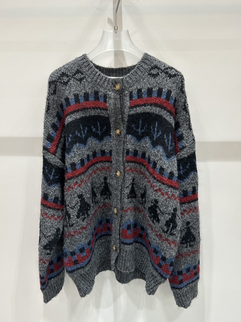 LOOKK韓國直郵㊣女士新品時尚25秋冬熱賣推薦職業人氣針織衫LOOKK針織衫圖色2