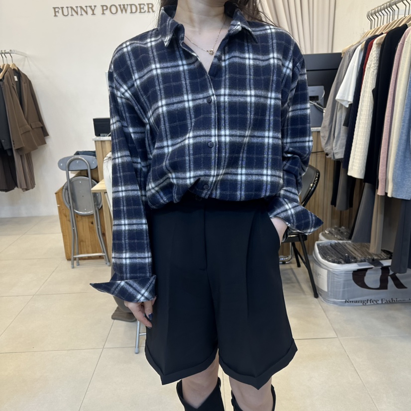 FUNNY POWDER東大門㊣直郵女士新款時尚休閑人氣襯衫蕾絲衫THE FUNNY襯衫/蕾絲衫圖色1