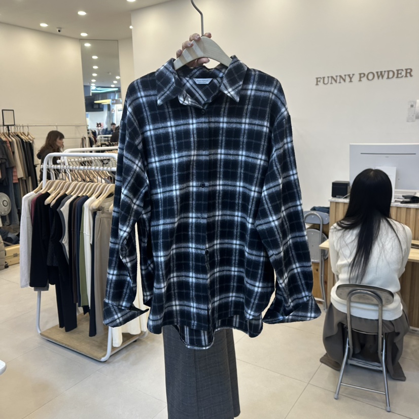 FUNNY POWDER東大門㊣直郵女士新款時尚休閑人氣襯衫蕾絲衫THE FUNNY襯衫/蕾絲衫圖色2