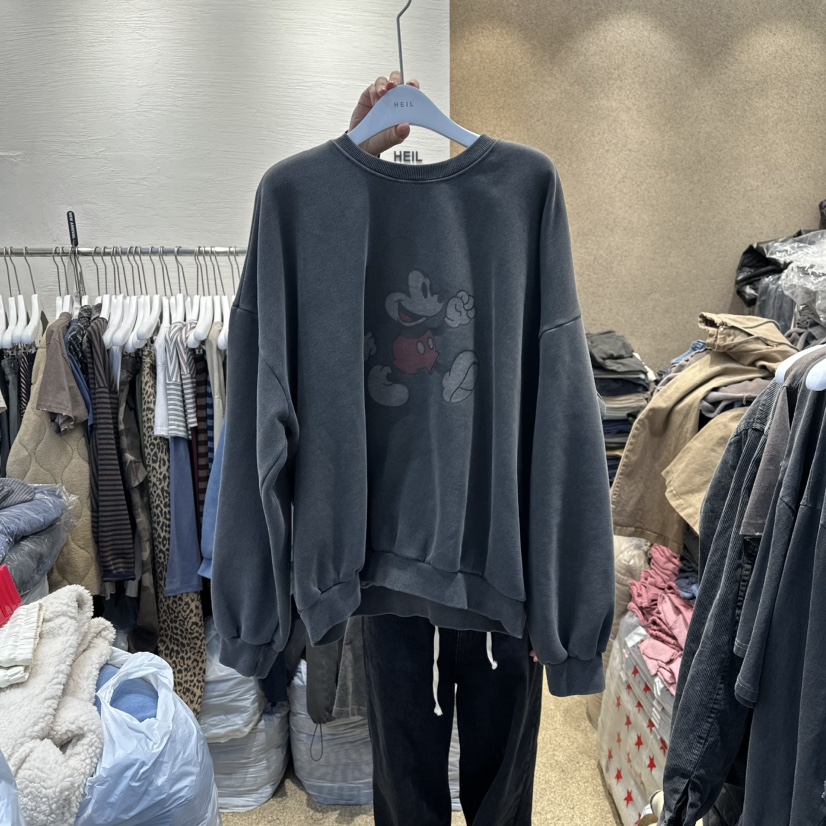 HEIL東大門㊣實拍女裝新款職業推薦25秋冬休閑熱賣衛衣加絨HEIL衛衣圖色3