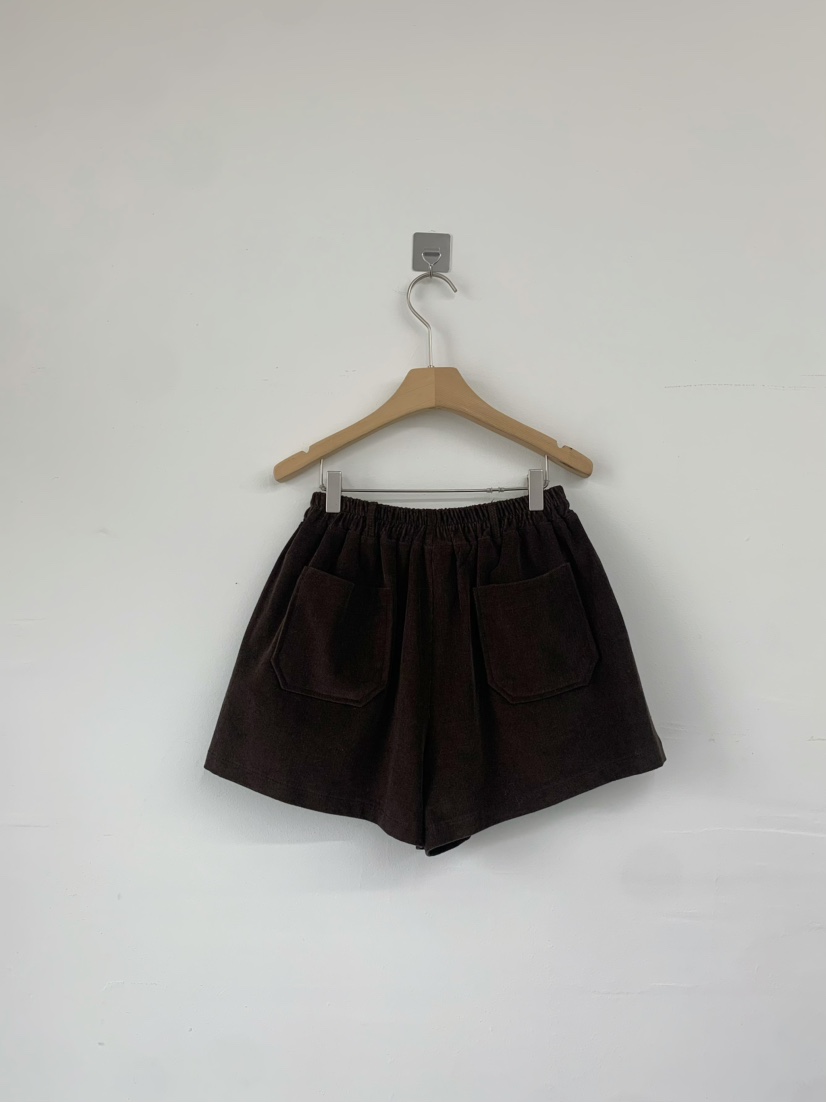 ANOU韓國直郵㊣女裝新品人氣職業時尚25秋冬熱賣短褲燈芯絨ANOU短褲