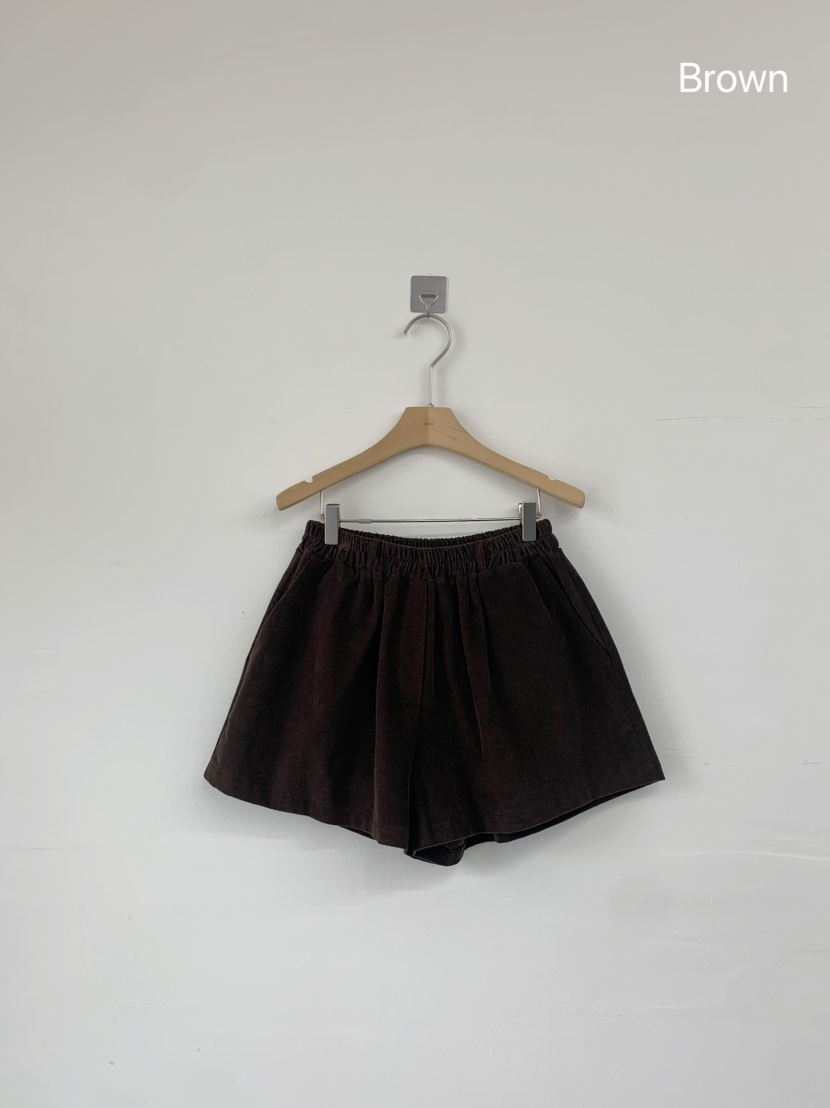 ANOU韓國直郵㊣女裝新品人氣職業時尚25秋冬熱賣短褲燈芯絨ANOU短褲圖色2