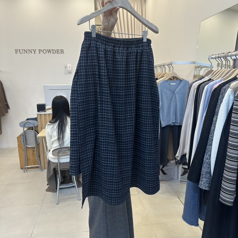 FUNNY POWDER東大門㊣代購女士新品推薦時尚熱賣休閑25秋冬長裙THE FUNNY長裙圖色2