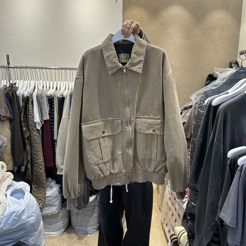 HEIL東大門㊣代購女裝新款推薦25秋冬時尚熱賣人氣短款棉服HEIL短款棉服圖色1