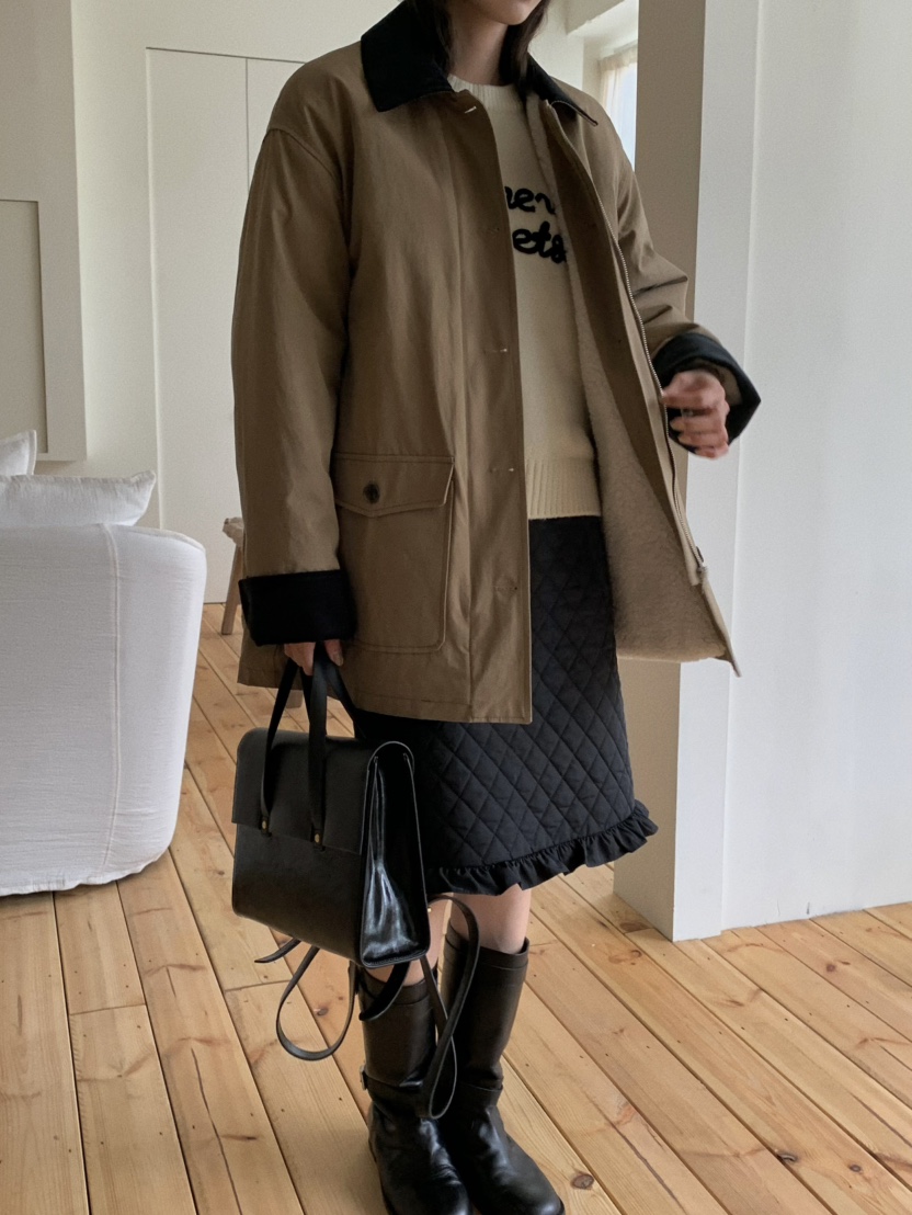 ANOU東大門㊣代購女士新品推薦熱賣25秋冬真品休閑人氣夾克ANOU夾克