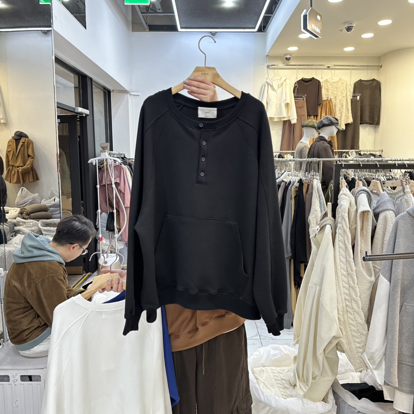 IN KIRA東大門㊣實拍女裝新品真品時尚職業休閑推薦25秋冬衛衣IN KIRA衛衣圖色3