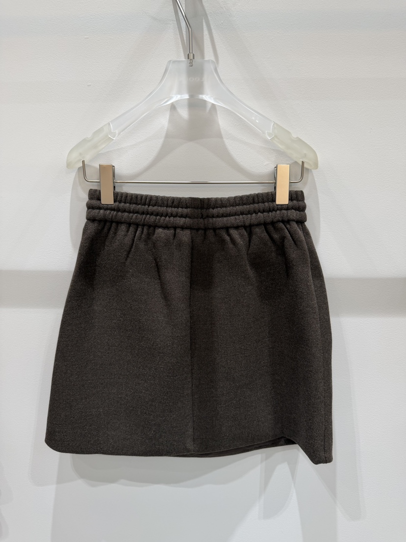 LOOKK韓國直郵㊣女士新款熱賣職業真品25秋冬休閑時尚短裙拉鏈LOOKK短裙