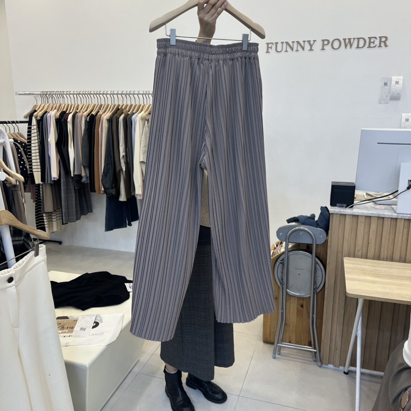 FUNNY POWDER韓國代購㊣女士新品推薦真品人氣時尚25秋冬休閑褲THE FUNNY休閑褲