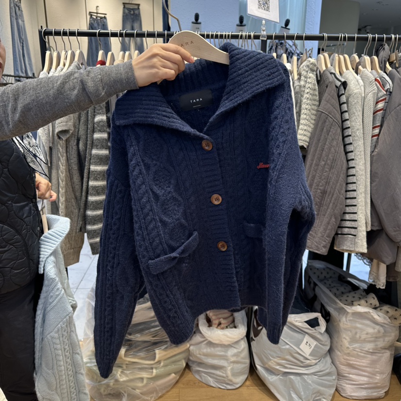 TARA東大門㊣代購女士新款人氣休閑推薦真品25秋冬熱賣毛衣TARA毛衣圖色2