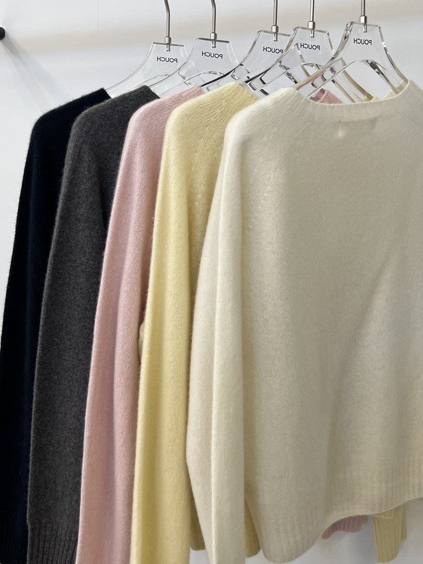 POUCH東大門㊣直郵女士新款25秋冬熱賣休閑推薦職業人氣針織衫POUCH針織衫