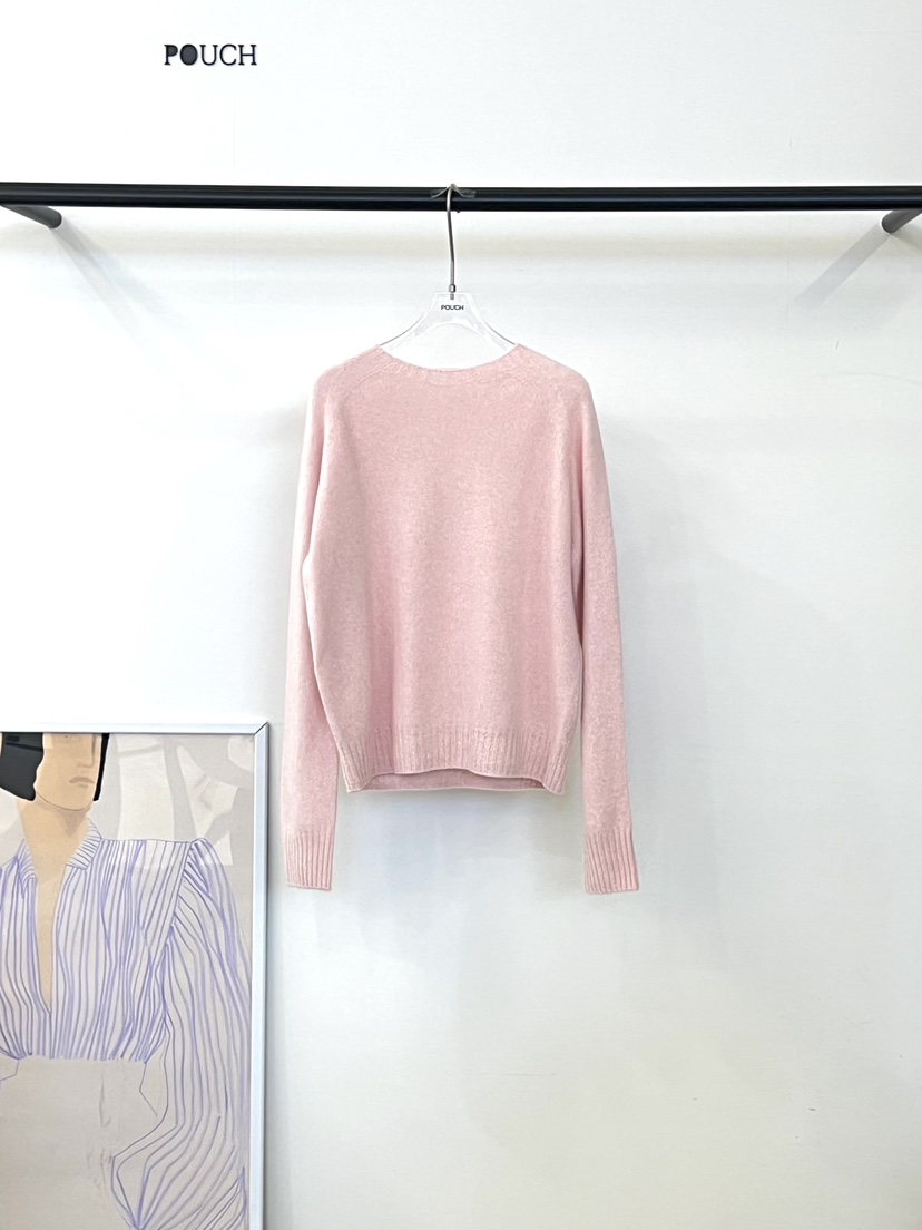 POUCH東大門㊣直郵女士新款25秋冬熱賣休閑推薦職業人氣針織衫POUCH針織衫圖色3